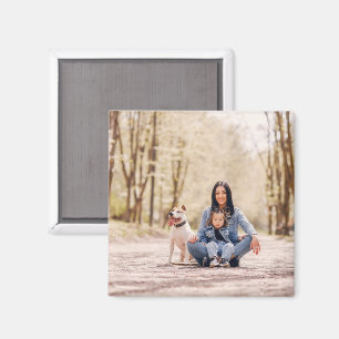 Personlig magnet för kylskåp med eget foto