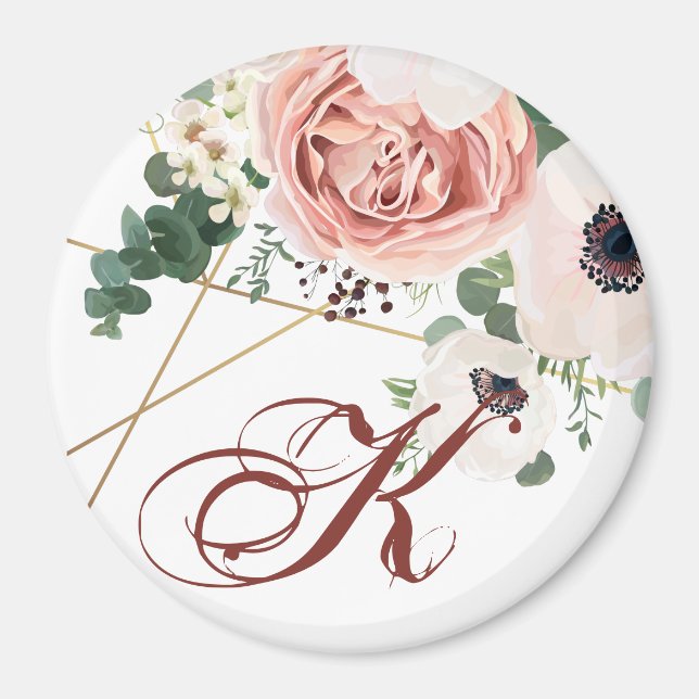 Personlig Magnet Geometric Garden Ro Anemone (Framsidan)