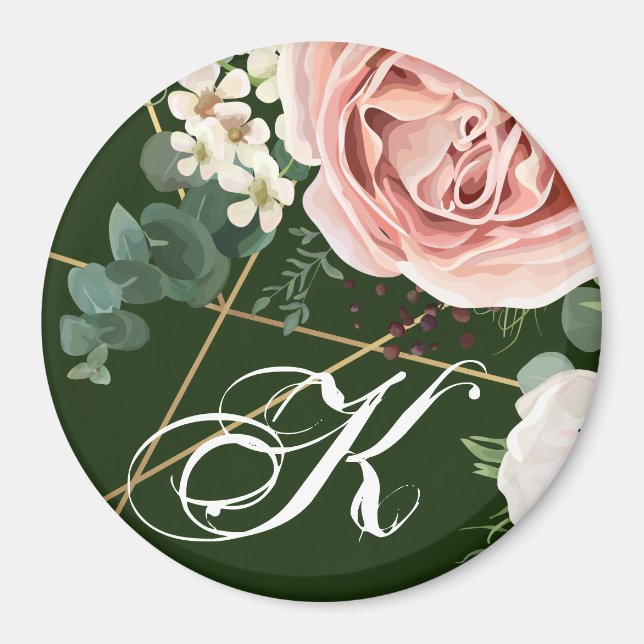 Personlig Magnet Geometric Garden Ro Hunter (Framsidan)