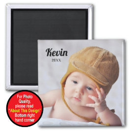 Personlig magnet med foto