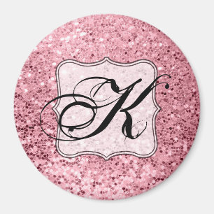 Personlig Magnet Ro Guld Glitter