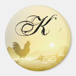 Personlig Magnet Sunny Morgon Farm Land Rus