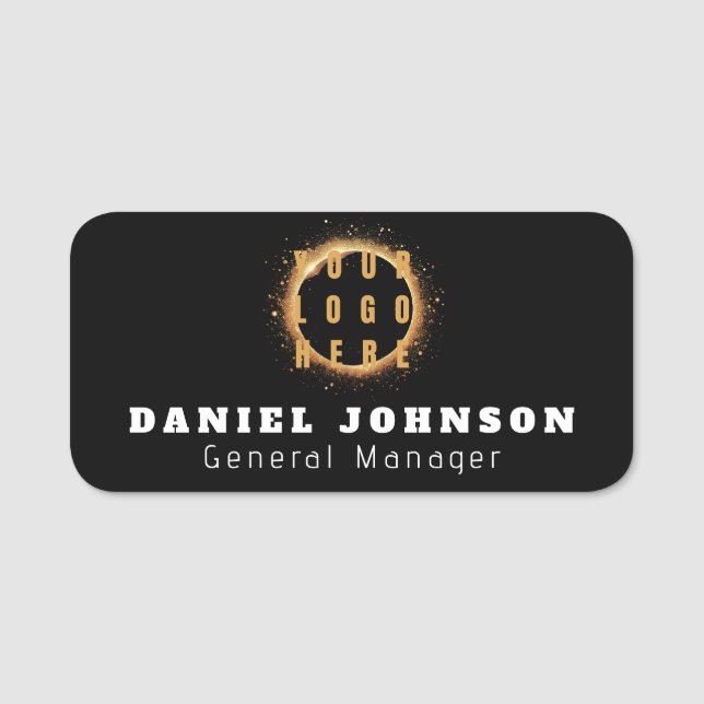 Personlig Magnetic Company Employee Namnbricka (Framsida)