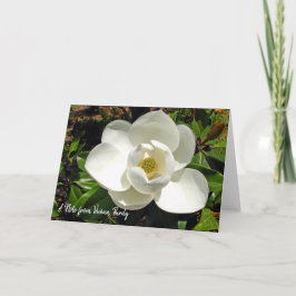 Personlig Magnolia Note-kort Anteckningskort