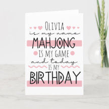 Personlig Mahjong Birthday