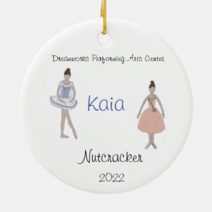 Personlig Maid/Flower/Marzipan Nutcracker Julgransprydnad Keramik