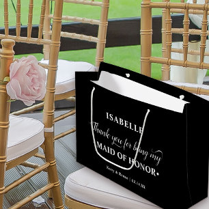 Personlig Maid of honor Black White Tack