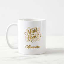 Personlig Maid of honor Mugg Gift - Anpassningsbar