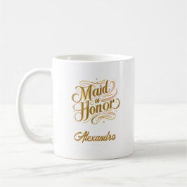 Personlig Maid of honor Mugg Gift - Anpassningsbar