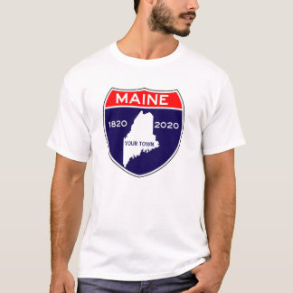 Personlig Maine MIG Bicentennial årsdag 200 T Shirt