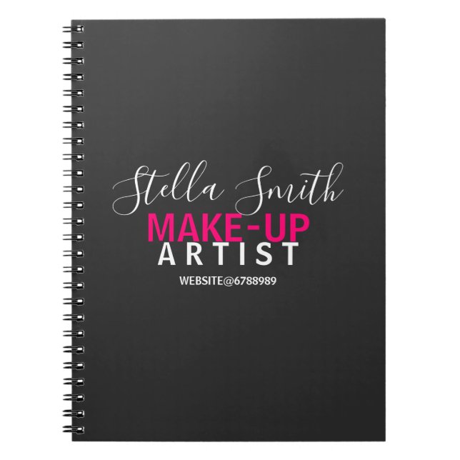 Personlig Makeup Artist Standard Anteckningsbok (Framsidan)