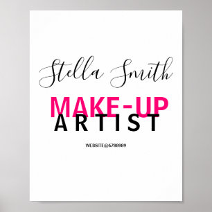 Personlig Makeup Artist Standard Poster