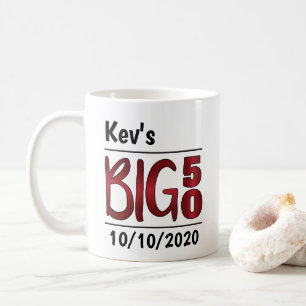 Personlig Male "Big 50" Mugg