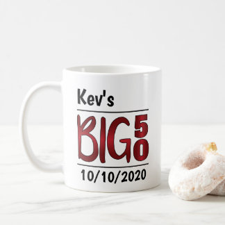 Personlig Male "Big 50" Mugg