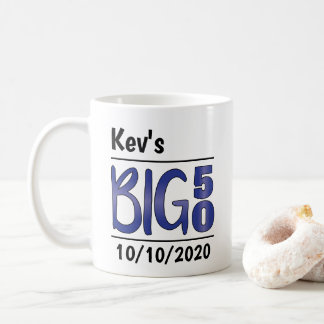 Personlig Male "Big 50" Mugg
