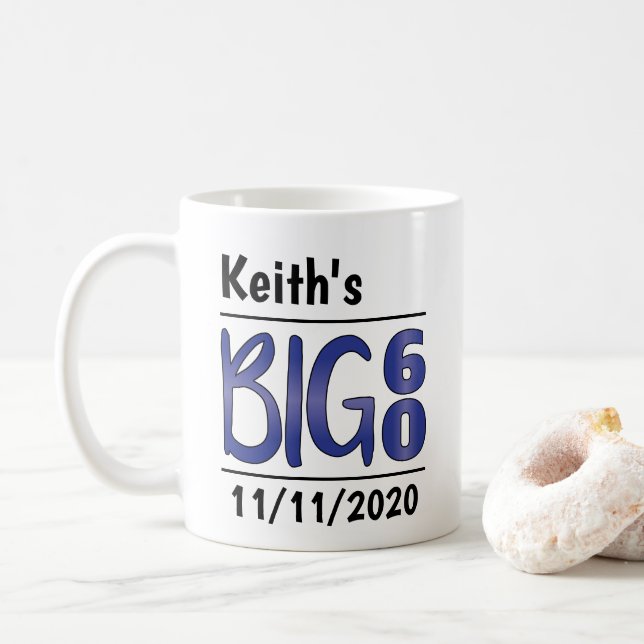 Personlig Male "Big 60" Mugg (Med munk)