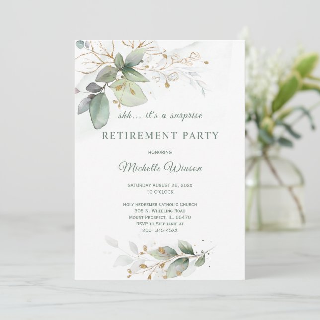 Personlig mall för pensionsfest (Stående Fram)