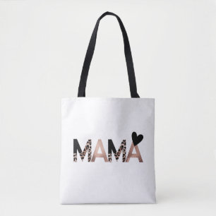 Personlig MAMA Blommig Krans Mors Dag Tygkasse