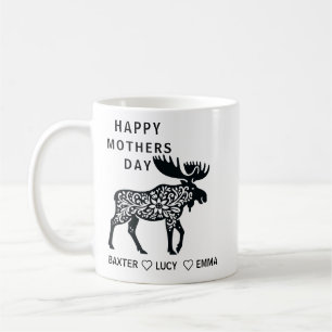 Personlig Mama Moose Mugg   Mors Dag
