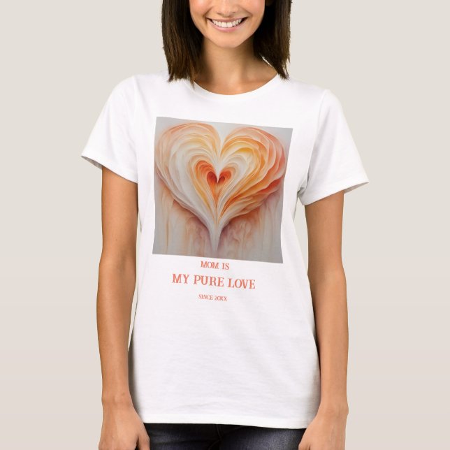 Personlig Mamma är min Kärlek T Shirt (Framsida)