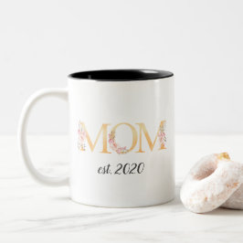 Personlig Mamma Blommigt Mugg