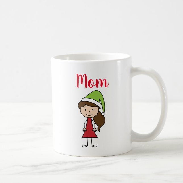 personlig mamma-christmas-kaffe mugg (Höger)