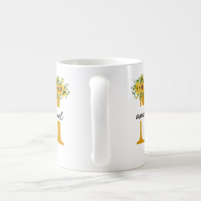 Personlig MAMMA Coffee Mugg med barn i namn (Handtag)