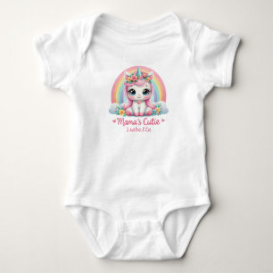 Personlig Mamma Cutie Adworthy Unicorn T Shirt