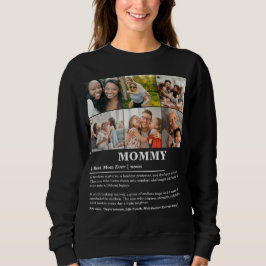 Personlig Mamma Definition 6 Fotokollage T Shirt