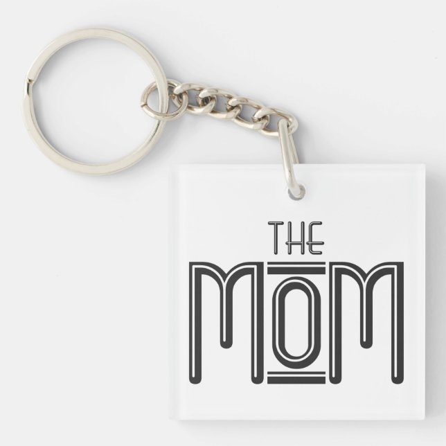 Personlig Mamma Enkel svartvit text (Framsidan)