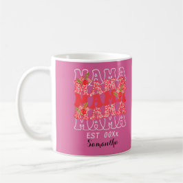 Personlig mamma EST-brev mors dag Kaffemugg