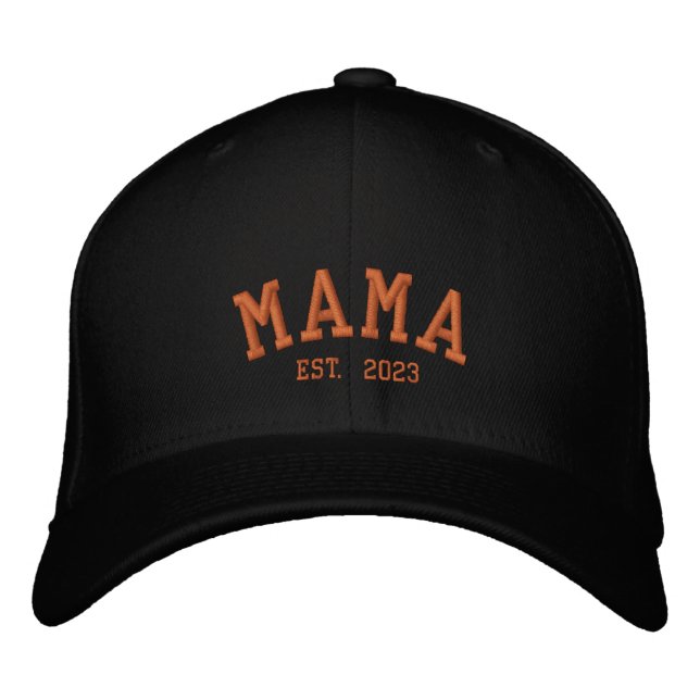 Personlig Mamma est. Broderad Keps (Framsida)