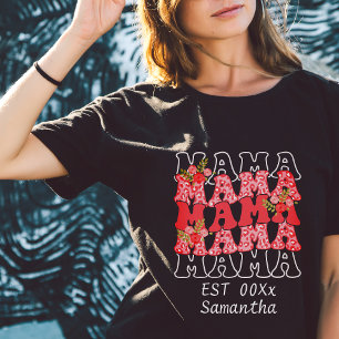 Personlig mamma est letting mors dag t shirt