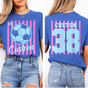 Personlig mamma-fotboll Namn & Nummer T Shirt