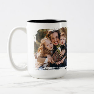 Personlig MAMMA Fotomugg Bästa mamma någonsin! Två-Tonad Mugg