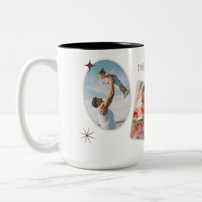 Personlig Mamma Fotomugg | Mors Dag-present | C Två-Tonad Mugg (Vänster)
