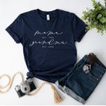 Personlig Mamma/Grandma Cute Calligraphy Shirt T Shirt<br><div class="desc">Vi lägger alltid till nya mönster varje dag!</div>