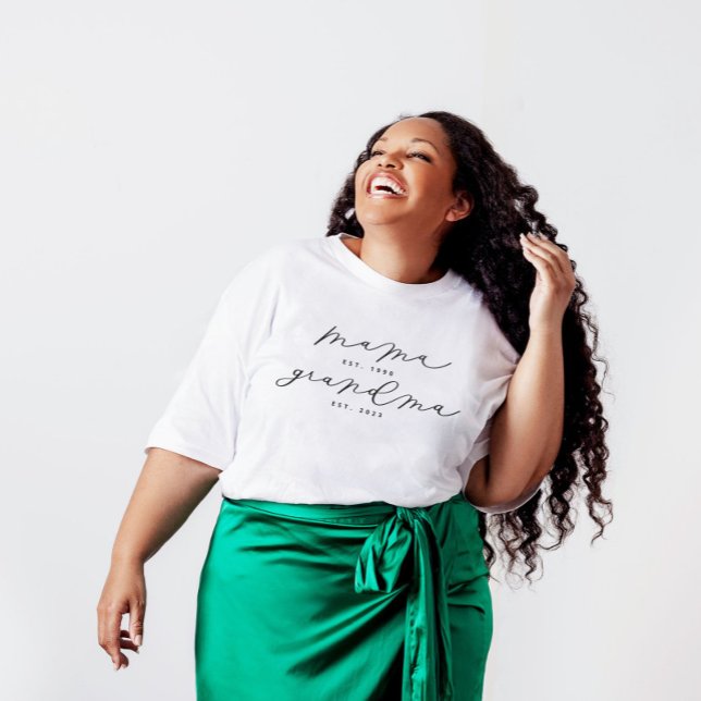 Personlig Mamma/Grandma Cute Calligraphy Shirt T Shirt (Skapare uppladdad)