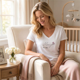 Personlig Mamma Grundad År T-shirt MAMMA present