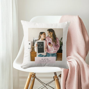 Personlig Mamma I Kärlek You Photo Rosa Kudde
