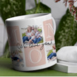 Personlig Mamma Kärlek 7 Fotokollage Kaffemugg<br><div class="desc">Fira mamma med en tidslängd och elegant som är så speciell som hon är! Det här fotokollaget mugg spådomar ut "MAMMA" i mjuka pastellblock och ger dina favoritfamiljestunder en utmärkt ram. Det delikata "We kärlek you!"-manuset tillför en hjärtfull beröring, skapar den perfekten för hennes morgonkaffe eller kvällsteé. Den här designen...</div>