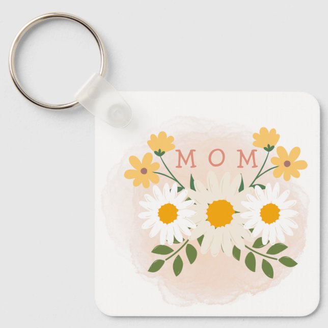 Personlig Mamma Keychain Mor Dag Nyckelring (Framsida)