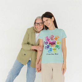 Personlig Mamma med hjärta T Shirt