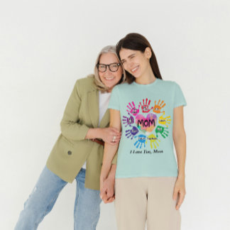 Personlig Mamma med hjärta T Shirt