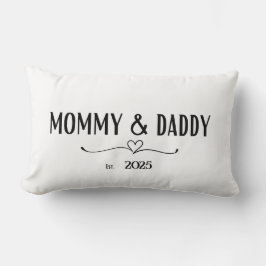 Personlig Mamma & pappa Est. År Pillow Lumbarkudde