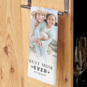 Personlig Mamma Photo Collage Kökshandduk