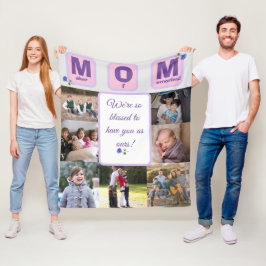 Personlig Mamma Photo Fleece Blanket