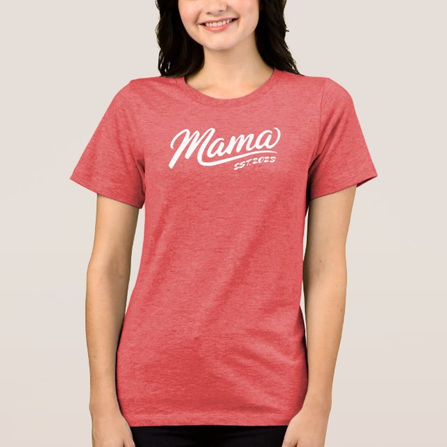 Personlig Mamma Shirts - Anpassningsbarnas födelse T Shirt (Framsida)