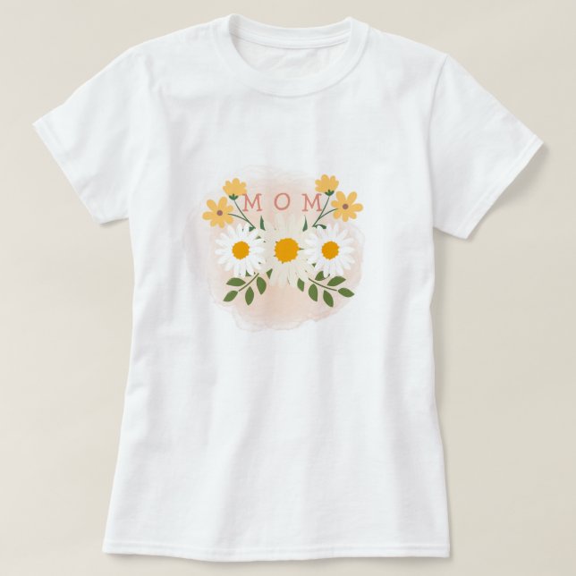 Personlig Mamma T-Shirt Mor dag (Design framsida)