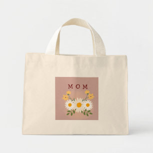 Personlig Mamma Tote Bag Mors dag Mini Tygkasse